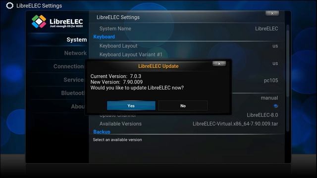 Manual Update using LibreELEC Settings смотреть онлайн