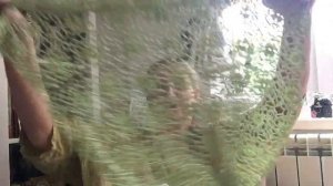 Занавеска крючком и Схема. Любимое вязание