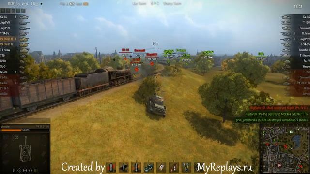 WOT: Widepark - VK 3601 (H) - 3 frags - смотреть онлайн