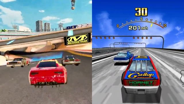 New NASCAR Arcade Rush vs. Daytona USA Comparison смотреть онлайн