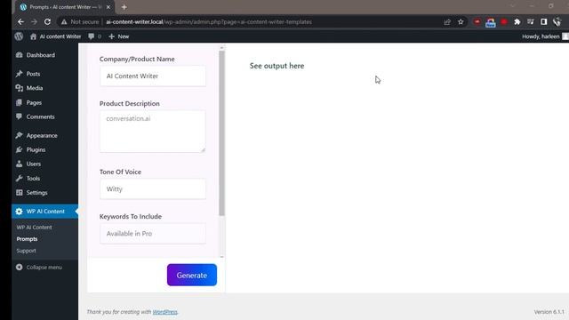 How To Create Persuasive Bullet Points  Using WP AI Content Writer