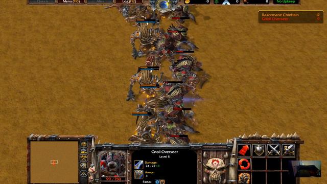 【小黄】16 Razormane Chieftain vs 28 Gnoll Overseer (All NoGradeUp & NoInterfere) Reforged смотреть онлайн
