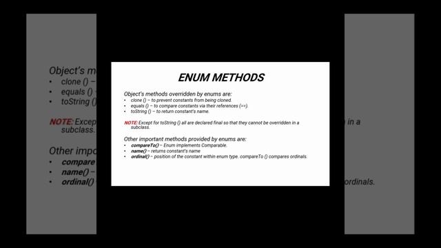 Java - ENUM смотреть онлайн