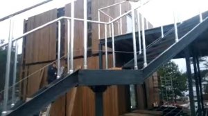 Перила из нержавейки монтаж от alunitspb