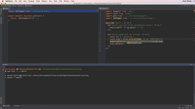 Mocha/Sinon: Stubbing ES6 function imports смотреть онлайн