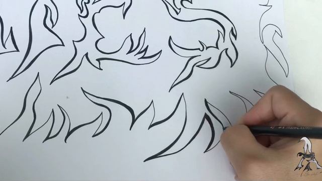 Ateş Fire Sketch Drawing @ateşberkay смотреть онлайн