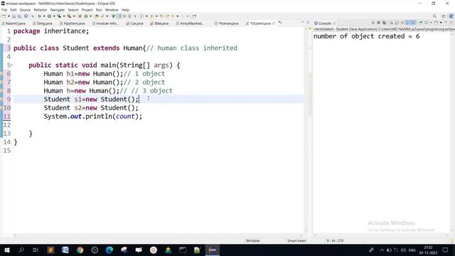 HOW TO FIND NUMBER OF MULTILEVEL INHERITANCE OF CLASS OBJECT IN JAVA IN HINDI|number of object fin смотреть онлайн