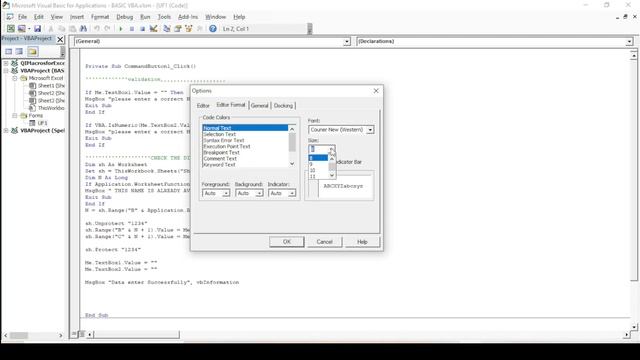 INCREASE & DECREASE VBA FONT SIZE | Excel VBA | How To Make The Font Size Bigger In Excel VBA Edito