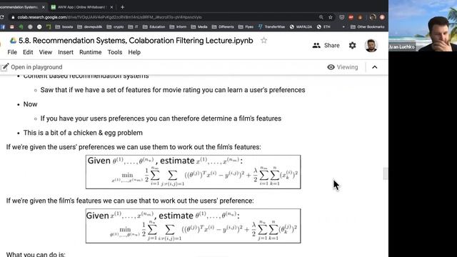 Webinar on: Recommender Systems, Collaboration Filtering смотреть онлайн