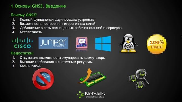 1.Основы GNS3. Введение смотреть онлайн