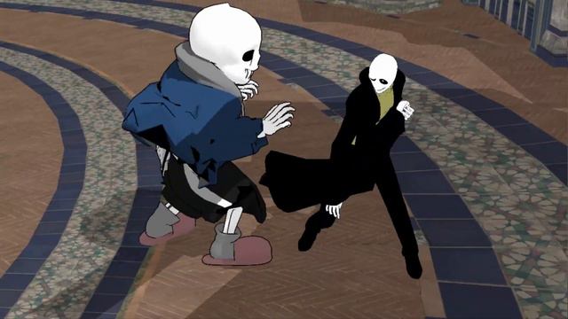 UNDERTALE AU FIGHTING | Mix Sans V3 Escape And Confront Gaster | Sans animation смотреть онлайн