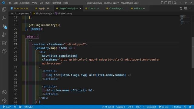 Rest Countries - Updated with API Version 3 - ReactJs, TailwindCSS, Search, Filter, and Dark Mode смотреть онлайн