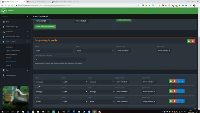 Ajouter des rôles avec des réactions (YAGPDB) смотреть онлайн
