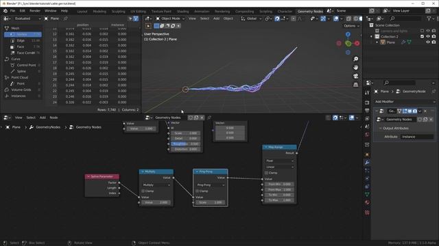 Cable Generator with Geometry Nodes || Blender 3.1 смотреть онлайн