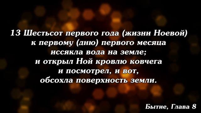 Библия | Бытие, Глава 8. смотреть онлайн