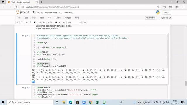 List vs Tuple in Python смотреть онлайн