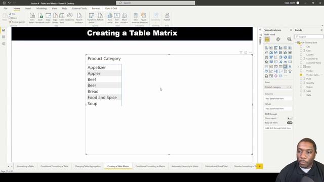 4.5 How to Create a Matrix in Power BI | Power BI Tutorials for Beginners | By Carl Huff смотреть онлайн