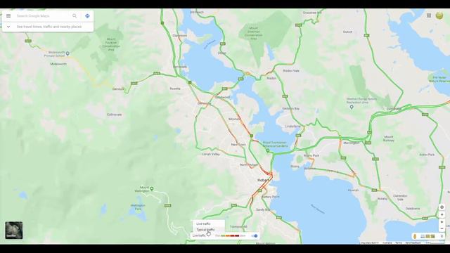 Viewing traffic data in Google Maps. смотреть онлайн