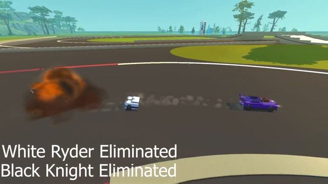 Exploding Cars vs 3 Hunters AI Elimination Race - SMAR Mini games смотреть онлайн