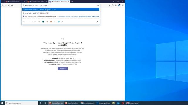 12 - Microsoft Teams Security Zone Error Fix/workaround смотреть онлайн