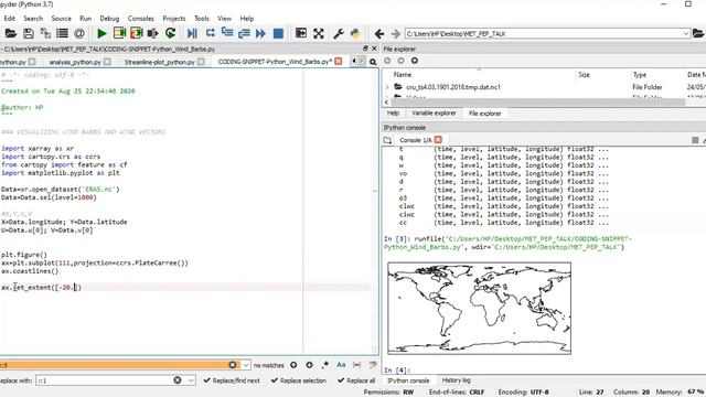 CODING Snippet 005: Overlay Wind Barbs and Wind Vectors on Map In Python смотреть онлайн