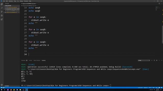Nim for Beginners #10 Sequences and While Loops смотреть онлайн