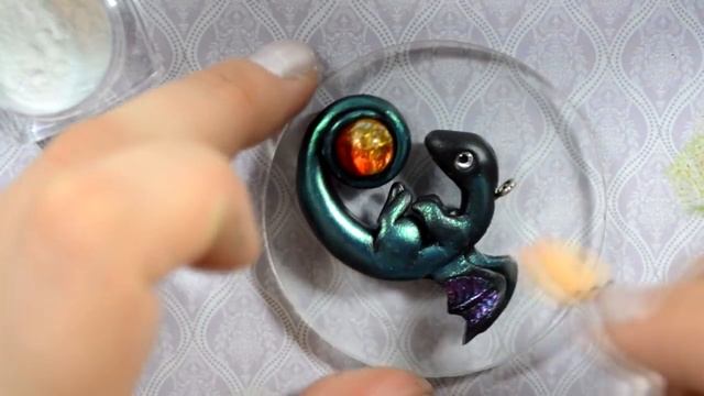 Мастер-класс: Кулон "Дракон" из полимерной глины FIMO/polymer clay tutorial смотреть онлайн