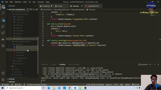 Python Django Bangla বাংলা Tutorial15~Django views query buildup for add data смотреть онлайн