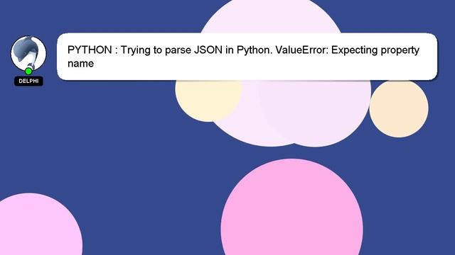 PYTHON : Trying to parse JSON in Python. ValueError: Expecting property name смотреть онлайн