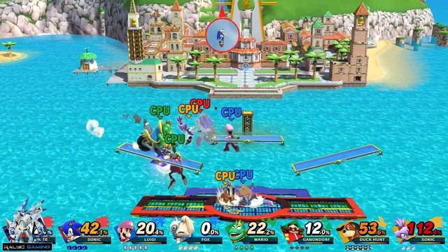 Infinite & Sonic vs Luigi & Whisper vs Wart & Eggman vs DuckHunt & Blaze смотреть онлайн