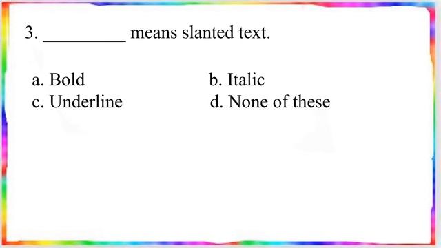 Choose the correct option Class 4 Computer Science смотреть онлайн