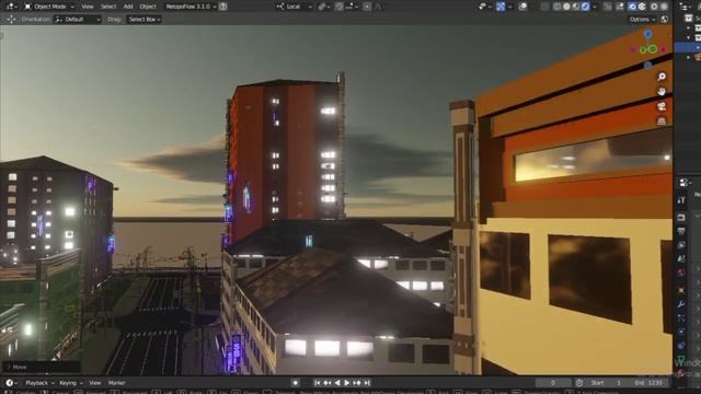How to create city in blender || city generator geometry nodes blender смотреть онлайн