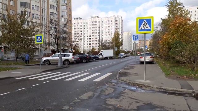 Москва 3235 улица Лётчика Павлова, Святоозёрская улица осень день смотреть онлайн