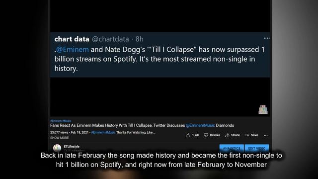 Fans React to “Insane” Eminem Milestone For Till I Collapse Pacing For Diamond, TES Review in 02 ? смотреть онлайн