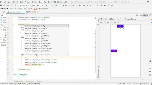 Difference between gravity & layout_gravity in android XML - [Android Views/Layouts Properties] смотреть онлайн