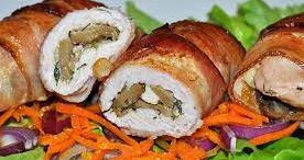 Куриные рулетики с грибами и сыром смотреть онлайн