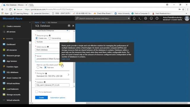 How to Create SQL Database Service on Microsoft Azure Cloud | SQL Database Service Overview смотреть онлайн