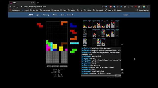 Jstris On line free Tetris Battle Royale смотреть онлайн
