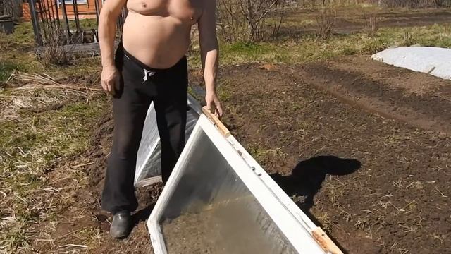 Парник из рам и дверей. смотреть онлайн