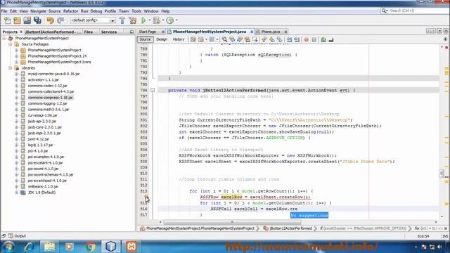 25. JAVA And MySQL Database Project (NetBeans IDE) Tutorial - How To Export JTable To Excel File смотреть онлайн