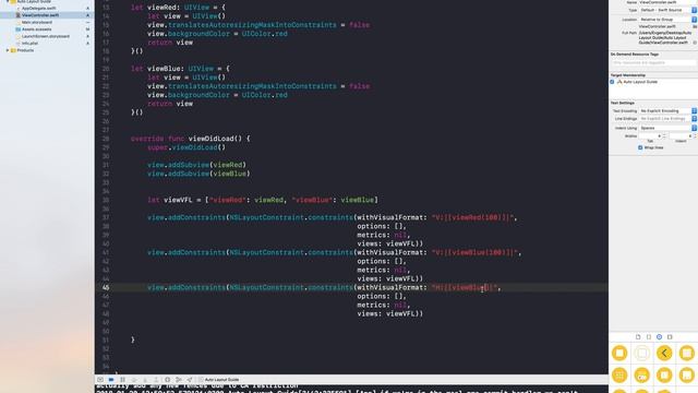 Swift c нуля: UIKit урок 24 - Auto Layout Guide Code(VFL,NSLayout Anchor) смотреть онлайн