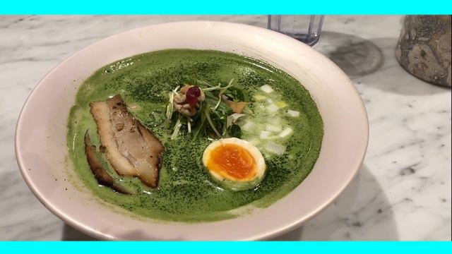 GREEN TEA MATCHA RAMEN NOODLES in Japan [ Mensho Tokyo Shinjuku ] смотреть онлайн