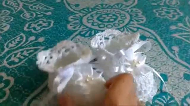 Пинетки для новорожденных Ажурные пинетки крючком Вязаные пинетки для крестин ви