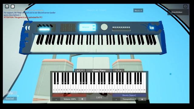 Dame Da Ne [Baka Mitai Roblox Virtual Piano] смотреть онлайн