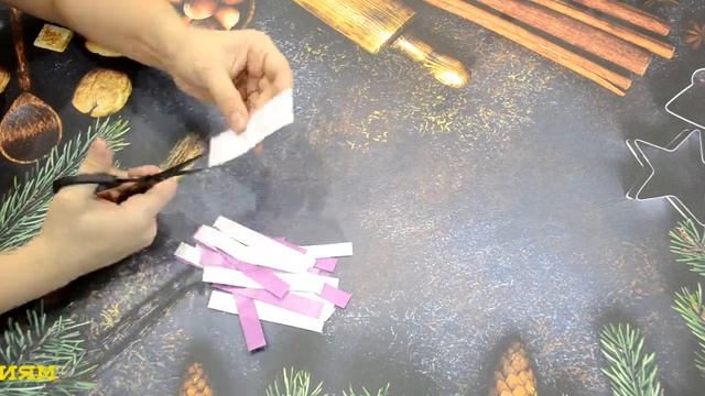 Как сделать самую простую новогоднюю гирлянду из цветной бумаги смотреть онлайн