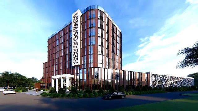 Architectural Video Of The Hotel, Архитектурная концепция фасада отеля