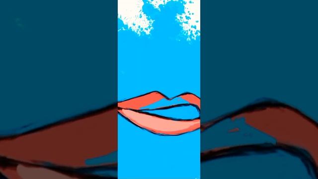 How to draw lips on mobile sketch pad. смотреть онлайн