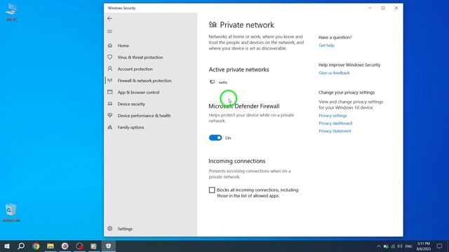 How to Disable Microsoft Defender Firewall for Desired Network смотреть онлайн