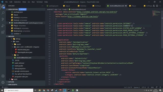 Cara Remove Default Permission di React Native смотреть онлайн