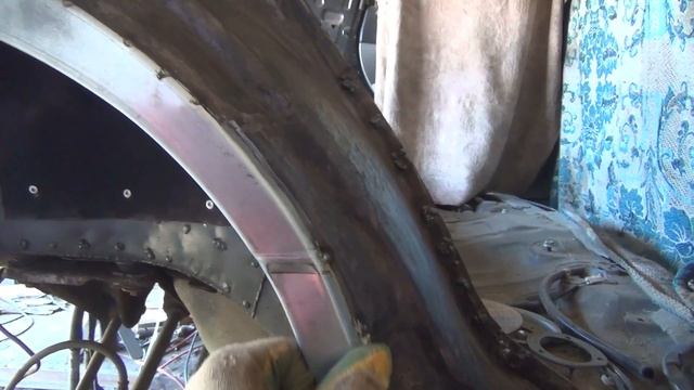 Subaru Forester SG - ч5 Порог левый, арка левая сварка встык!